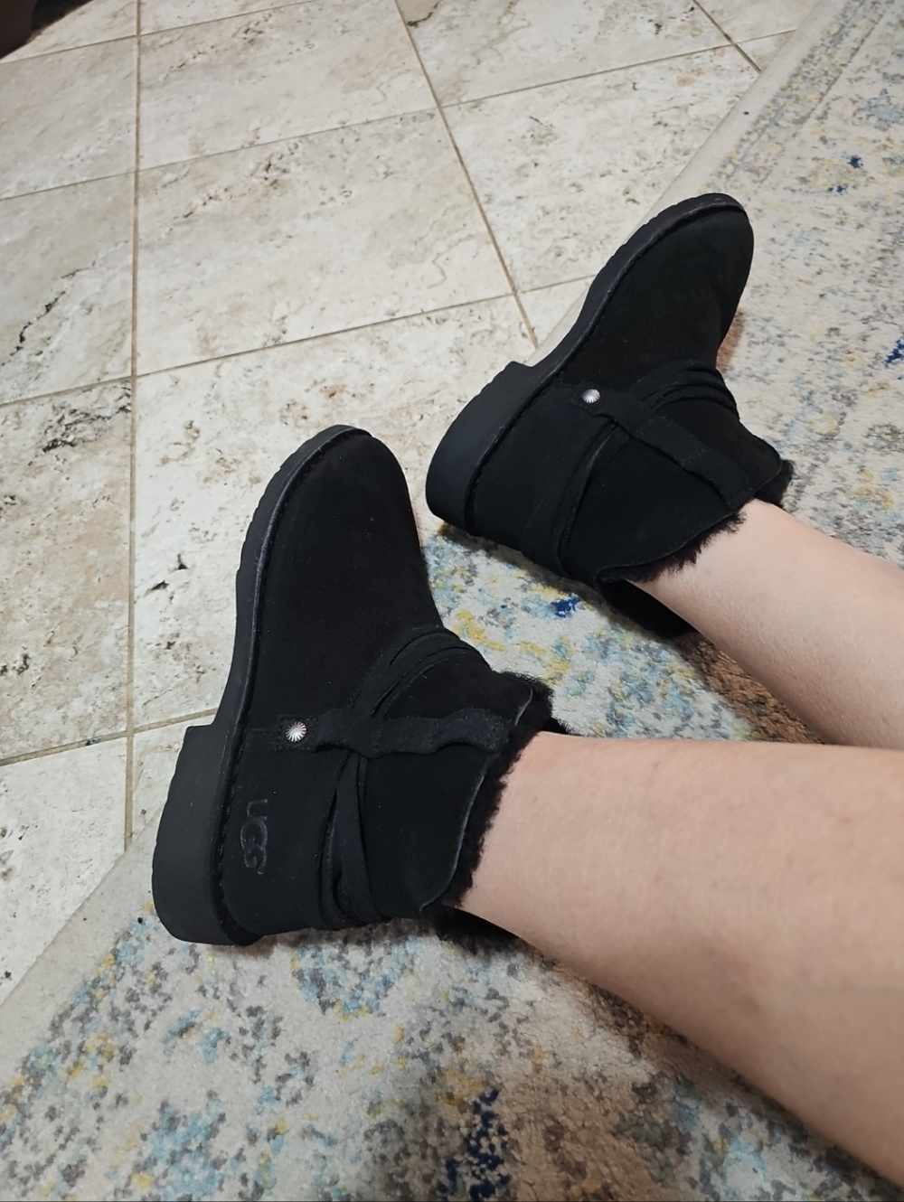UGG Pasqual Shearling Boots Size 8.5